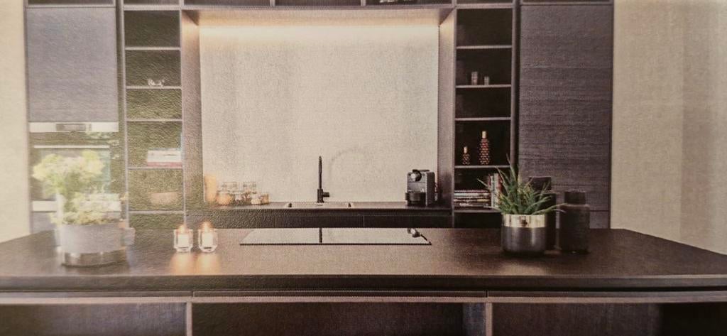 Complete keuken GEDEMONTEERD, Ophalen, Zo goed als nieuw, Zwart, Greeploos