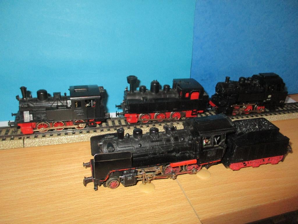 Marklin 4 locomotives a vapeur, Enlèvement ou Envoi, Utilisé, Locomotive, Märklin