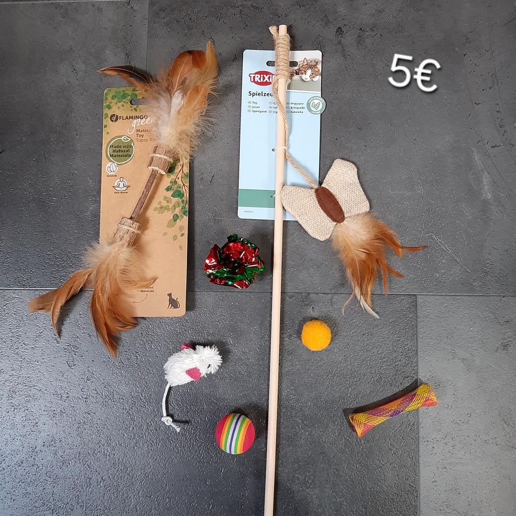 Kattenspeelgoed set, Animaux & Accessoires, Jouets pour chats, Neuf, Enlèvement ou Envoi