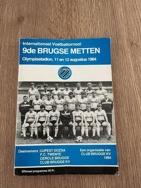 9de Brugse mette Club Brugge KV Cercle Twente, Collections, Info@brosemet.ol, Enlèvement ou Envoi, Club metten brugge, Livre ou Revue