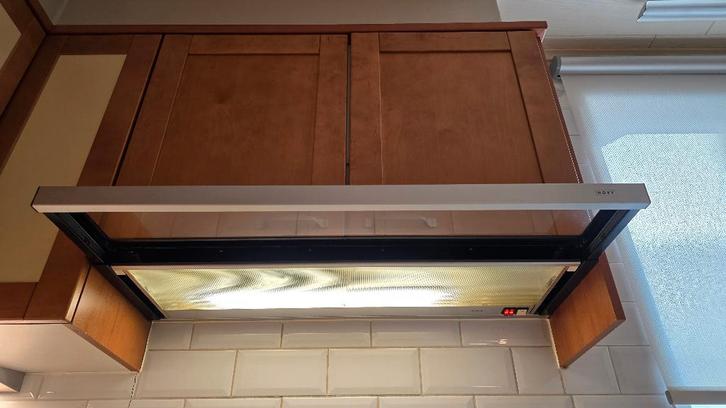 Afzuigkap Novy 80cm + inbouwkast, Elektronische apparatuur, Afzuigkappen, Gebruikt, Inbouw, Onderbouw afzuigkap, 400 tot 600 m³ per uur