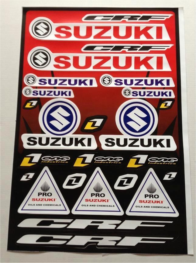 Suzuki One Industries A3 stickervel #1, Collections, Autocollants, Neuf, Envoi