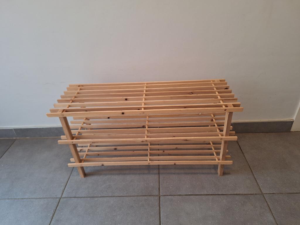 Etagère chaussures bois, Enlèvement, Utilisé