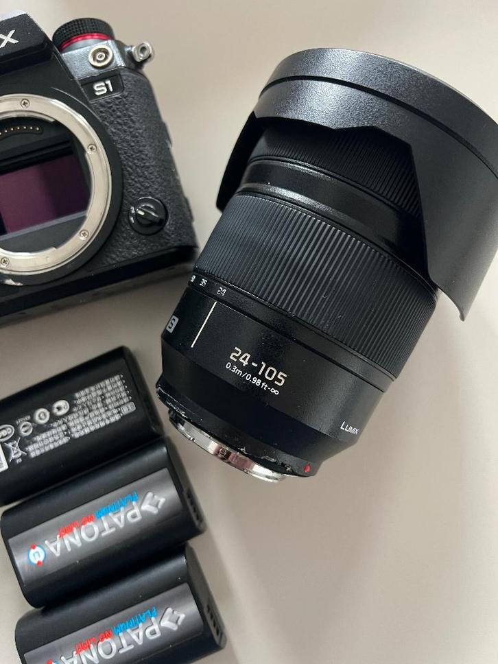 Boîtier Panasonic S1 + objectif LUMIX 24-105, TV, Hi-fi & Vidéo, Télévisions, Ne fonctionne pas, Panasonic, Enlèvement ou Envoi