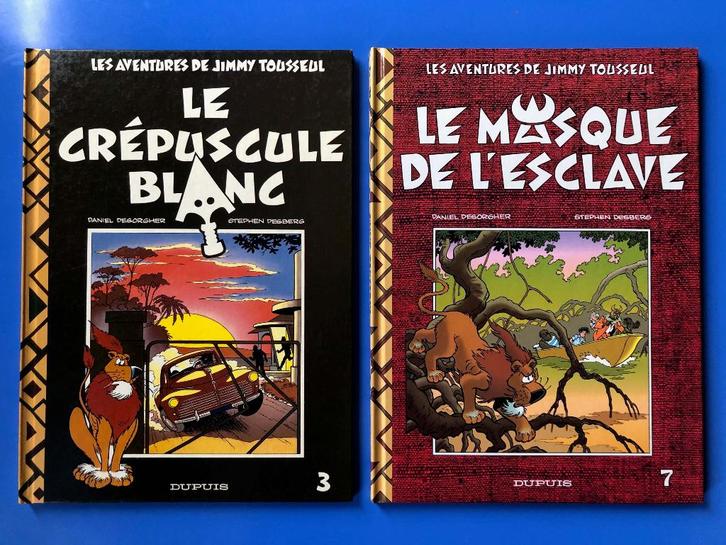 EO Jimmy Tousseul 3 et 7 Congo belge - Dupuis 1990-94, Livres, BD, Utilisé, Plusieurs BD, Enlèvement