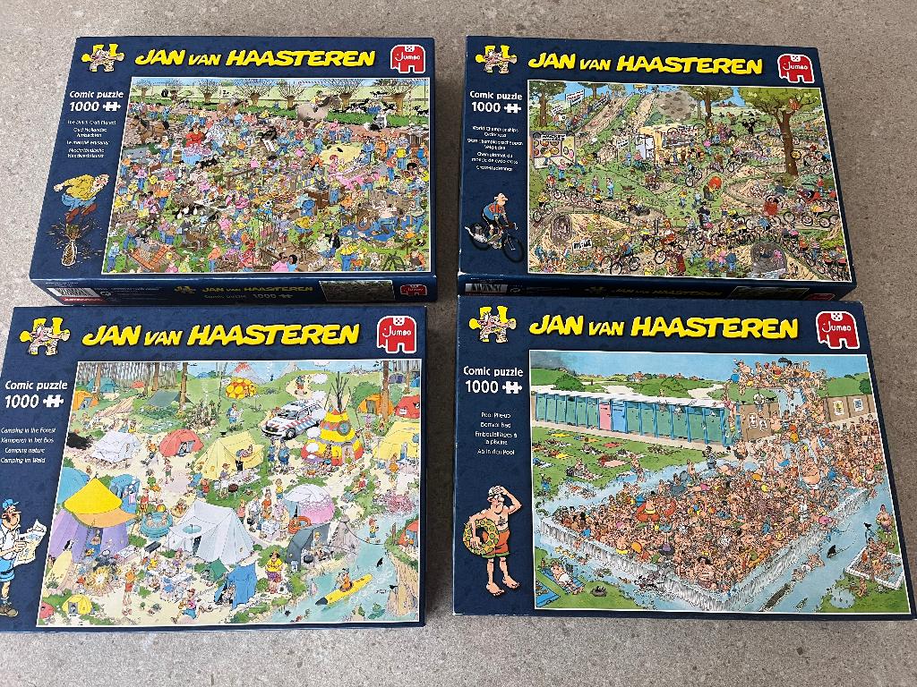Van haasteren, Hobby en Vrije tijd, Denksport en Puzzels, Ophalen, 500 t/m 1500 stukjes, Zo goed als nieuw, Legpuzzel