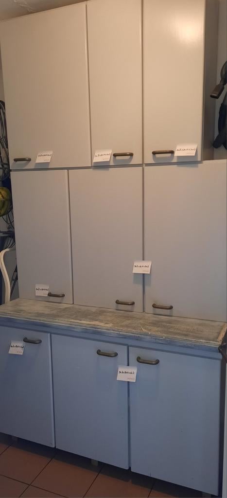 KEUKENKASTJES lichtgrijs, Enlèvement, Utilisé