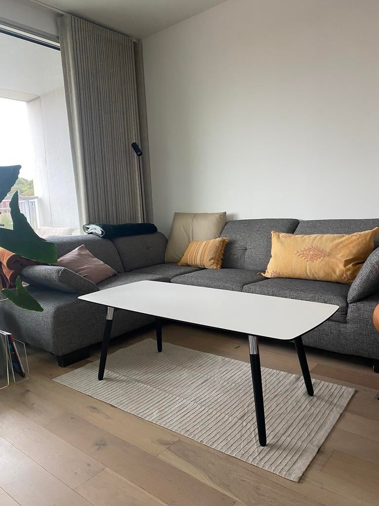 Salontafel / Bijzettafel- ekornes by stresless., Zo goed als nieuw, 75 cm of meer, Ovaal, Design vintage-modern