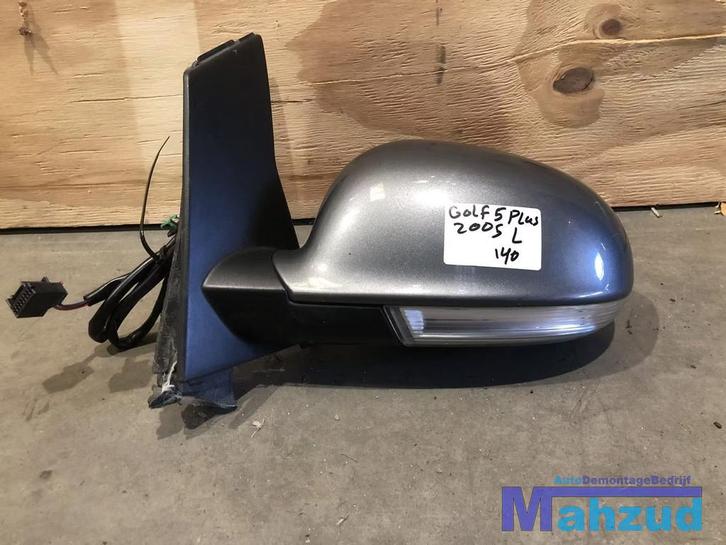 VOLKSWAGEN GOLF PLUS grijs LA7T links spiegel buitenspiegel, Auto-onderdelen, Spiegels, Volkswagen, Gebruikt