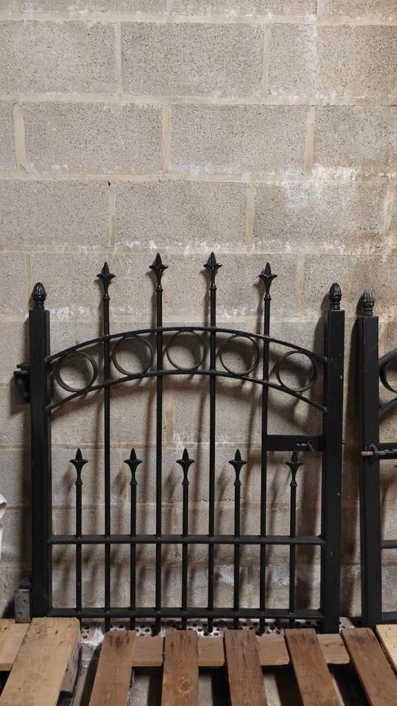 Portail en fer forgé 92 x 120 en vert, Jardin & Terrasse, Enlèvement