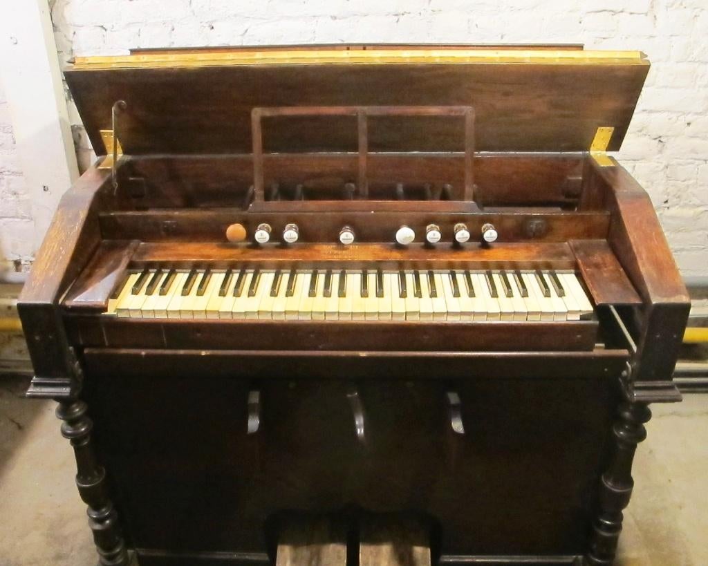 Superbe Harmonium ancien, fonctionnel, Musique & Instruments, Orgues, Utilisé, Harmonium, 1 clavier, Enlèvement