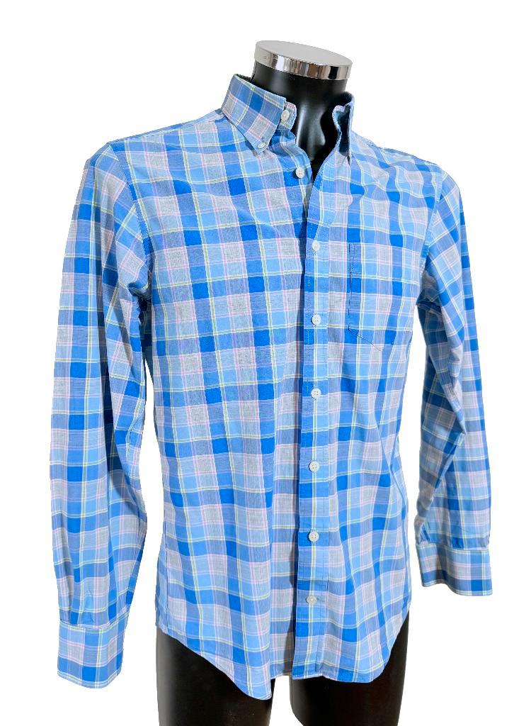 GANT overhemd voor heren / Heather Poplin / Regular Fit / M, Vêtements | Hommes, Chemises, Porté, Tour de cou 39/40 (M), Bleu