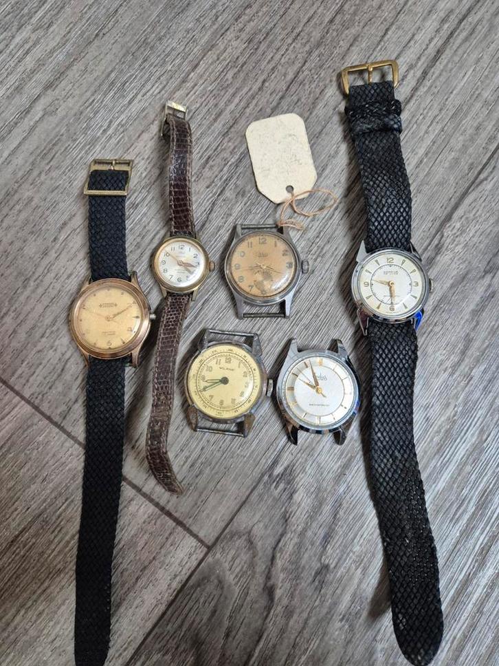 Lot de montres anciennes, WW2, collection, lot vintage, Bijoux, Sacs & Beauté, Montres de sport, Utilisé, Argent, Envoi