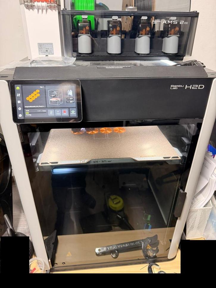 Bambu Lab H2D Combo AMS 2 PRO, Computers en Software, 3D Printers, Zo goed als nieuw, Ingebouwde Wi-Fi, Ophalen