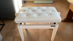 Pianostoel wit verstelbaar  innox, Ophalen, Wit