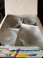 4 nieuwe glazen ijscoupes, Enlèvement ou Envoi, Neuf, Verre