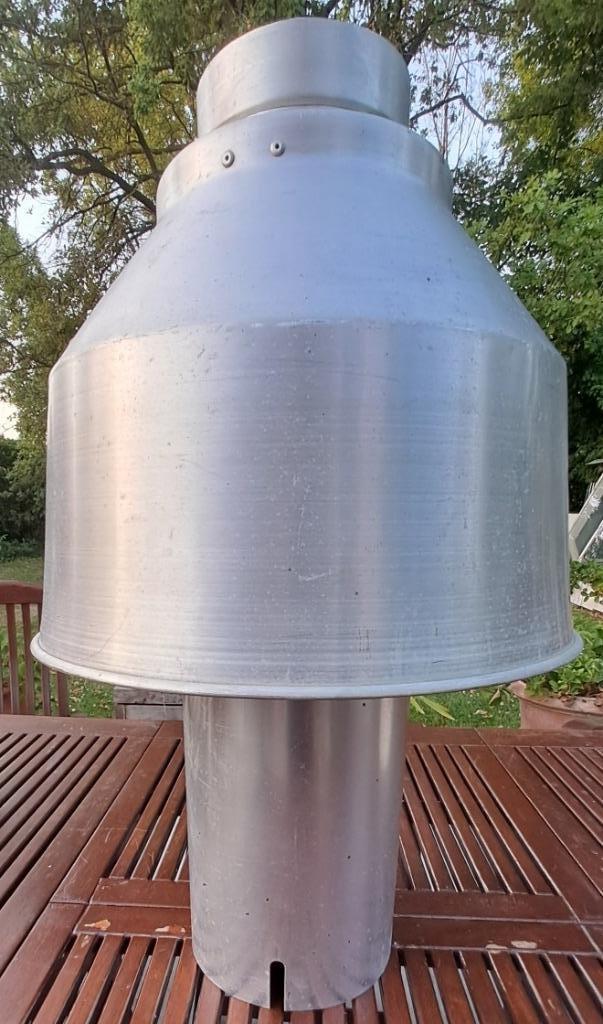 Roestvrije schoorsteenventilatiekap, Doe-het-zelf en Bouw, Overige Doe-Het-Zelf en Bouw, Zo goed als nieuw, Ophalen of Verzenden