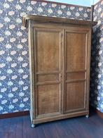 Grote antieke massief houten kledingkast, Antiek en Kunst, Ophalen