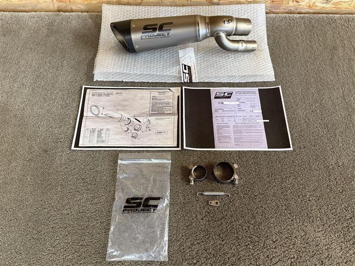 SC Project S1 titanium uitlaat demper BMW S1000RR 2017 2018, Motoren, Onderdelen | BMW, Gebruikt, Ophalen of Verzenden