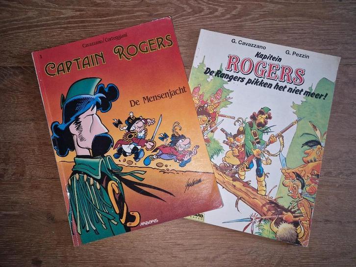 Captain Rogers/kapitein Rogers 2strips, Boeken, Stripverhalen, Gelezen, Meerdere stripboeken, Ophalen of Verzenden