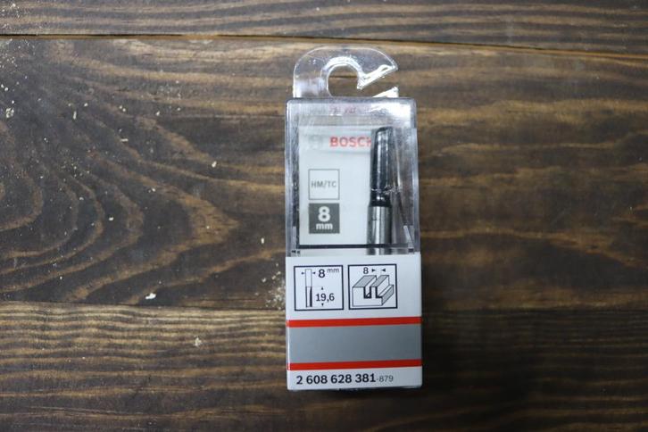 Groeffrees Bosch 2608628381 8mm, Doe-het-zelf en Bouw, Gereedschap | Machine-onderdelen en Toebehoren, Zo goed als nieuw, Ophalen