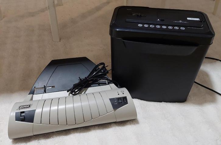 Quigg lamineermachine + Iris Ohyama S225, Elektronische apparatuur, Overige elektronische apparatuur, Gebruikt, Ophalen