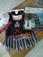 Verkleedkleding: Piratenmeisje maat 8-10 jaar., Fille, Utilisé, 134 à 140, Enlèvement ou Envoi