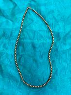 Collier fantaisie perles grises 97cm, Ophalen of Verzenden, Zo goed als nieuw