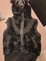 Fluffy bodywarmer, Enlèvement, Comme neuf, Taille 36 (S), Noir