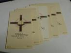 19 x communie prenten  -  blanco achterkant  -  zie scan's, Comme neuf, Carte ou Gravure, Envoi, Christianisme | Catholique