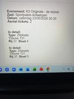 K3 originals tickets, Tickets & Billets, Concerts | Autre