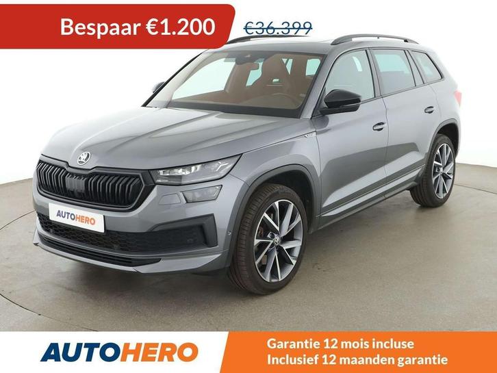 Skoda Kodiaq 2.0 TDI Sportline (bj 2022, automaat), Auto's, Skoda, Te koop, Kodiaq, ABS, Achteruitrijcamera, Adaptive Cruise Control
