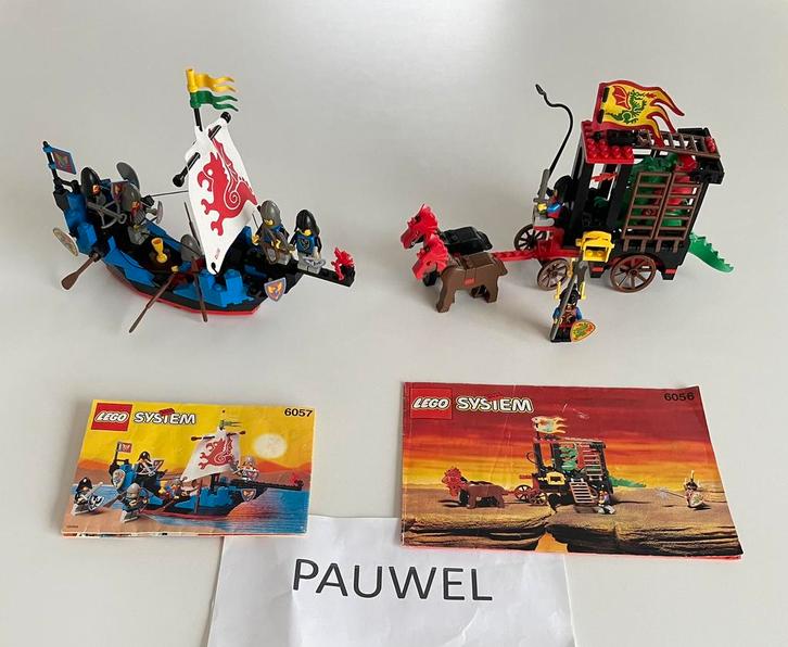 2 vintage Lego castle sets, Kinderen en Baby's, Speelgoed | Duplo en Lego, Zo goed als nieuw, Lego, Complete set, Ophalen of Verzenden