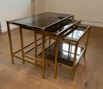 Bijzettafels; 3 stuks, Ophalen, Gebruikt, Rechthoekig, Glas