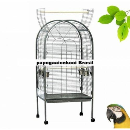 Papegaaienkooi Brasil - Vogelkooi met Wielen - 78x59x157 cm, Animaux & Accessoires, Oiseaux | Cages & Volières, Neuf, Cage à oiseaux
