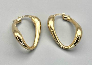 Goud op zilver oorbellen. 2025/617. beschikbaar voor biedingen