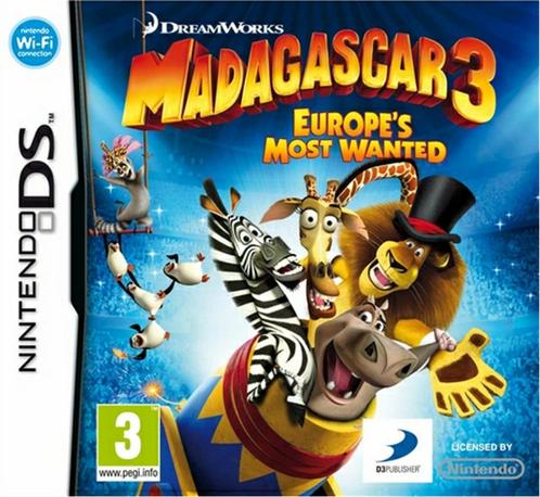 Madagascar 3 Europe's Most Wanted, Consoles de jeu & Jeux vidéo, Jeux | Nintendo DS, Comme neuf, Aventure et Action, 1 joueur