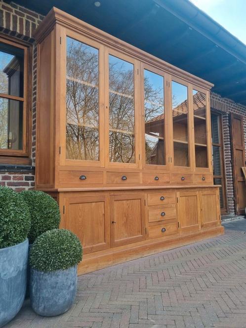 Teak buffetkast/vitrinekast GRATIS LEVERING, Huis en Inrichting, Kasten | Buffetkasten, Zo goed als nieuw, Ophalen of Verzenden