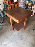 volhouten tafel mid century / art déco / design, 60 cm ou plus, Bois, Enlèvement, Utilisé
