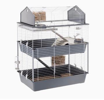 Cage Ferplast lapin ou autre rongeur, deux étages avec toit 