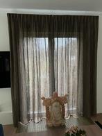 Gordijnen bruin 8 stuks, Ophalen, Zo goed als nieuw, Bruin