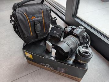Nikon D5300 fototoestel met 2 lenzen beschikbaar voor biedingen