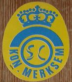 Vintage sticker Merksem S.C. 1975 Samo voetbal autocollant, Sport, Ophalen of Verzenden, Zo goed als nieuw