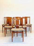 6 Deense vintage eetkamerstoelen Henning Sørensen 1960, Huis en Inrichting, Ophalen, Vintage midcentury deens