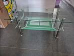 Glas tafel (TV of salon), Huis en Inrichting, Ophalen, Zo goed als nieuw, Glas