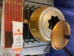 Fondue kopere set, Ophalen, Zo goed als nieuw, Fondueset