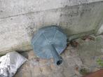 2 parasolvoeten in beton omhulsel kunststof zie uitleg, Enlèvement, Utilisé