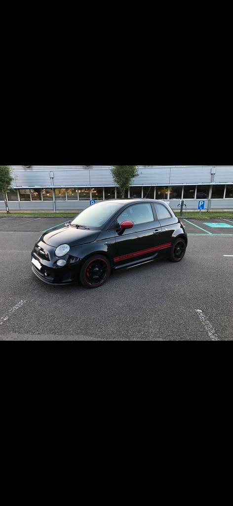 Fiat 500 Abarth, Auto's, Abarth, Particulier, Benzine, Euro 4, Coupé, 3 deurs, Handgeschakeld, Zwart, Zwart, Stof, Voorwielaandrijving