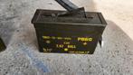 Boîte metalique pour munitions plus 2 jerrycanes metaliqie, Autres types, Armée de terre, Enlèvement ou Envoi
