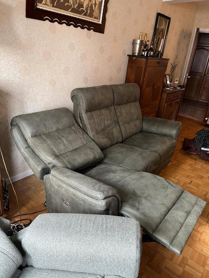 canapé vastiau godeau électrique, Huis en Inrichting, Zetels | Zetels, Zo goed als nieuw, Driepersoons, Stof, Ophalen